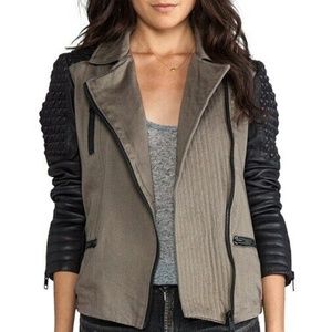 Maison Scotch Military Moto Jacket Sz 2